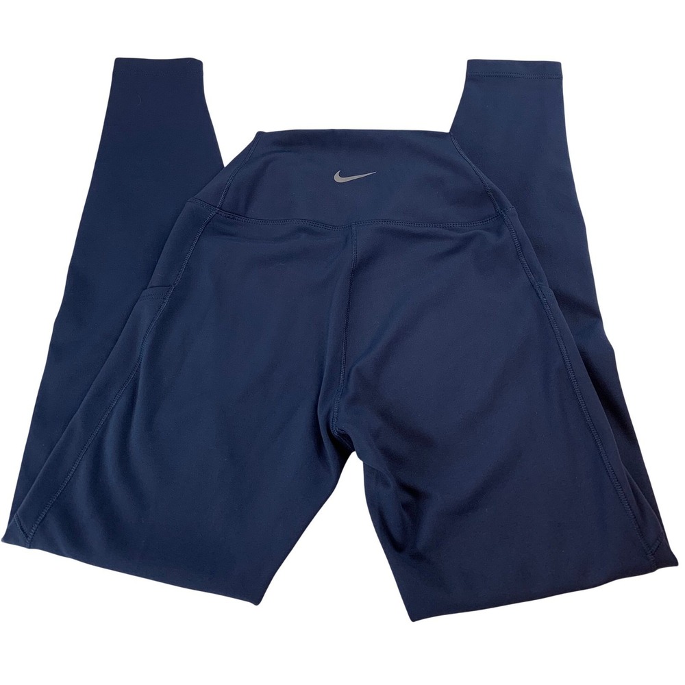 Nike One Dri-FIT Womens High Waisted Leggings Navy Blue XS FN3241-410